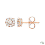 Dainty Round Lab Grown Diamond Earrings