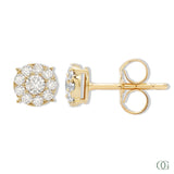Dainty Round Lab Grown Diamond Earrings