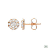 Sparkling Round Lab Grown Diamond Earrings