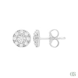 Sparkling Round Diamond Earrings