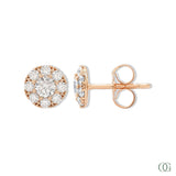 Sparkling Round Diamond Earrings