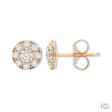 Sparkling Round Diamond Earrings