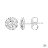 Sparkling Round Diamond Earrings