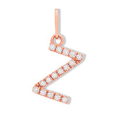 Lab Grown Diamond Letter Pendant - Z