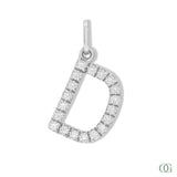Lab Grown Diamond Letter Pendant - D