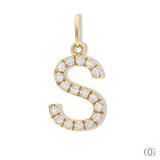 Lab Grown Diamond Letter Pendant - S