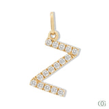Lab Grown Diamond Letter Pendant - Z