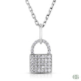 Diamond Padlock Pendant