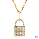 Diamond Padlock Pendant
