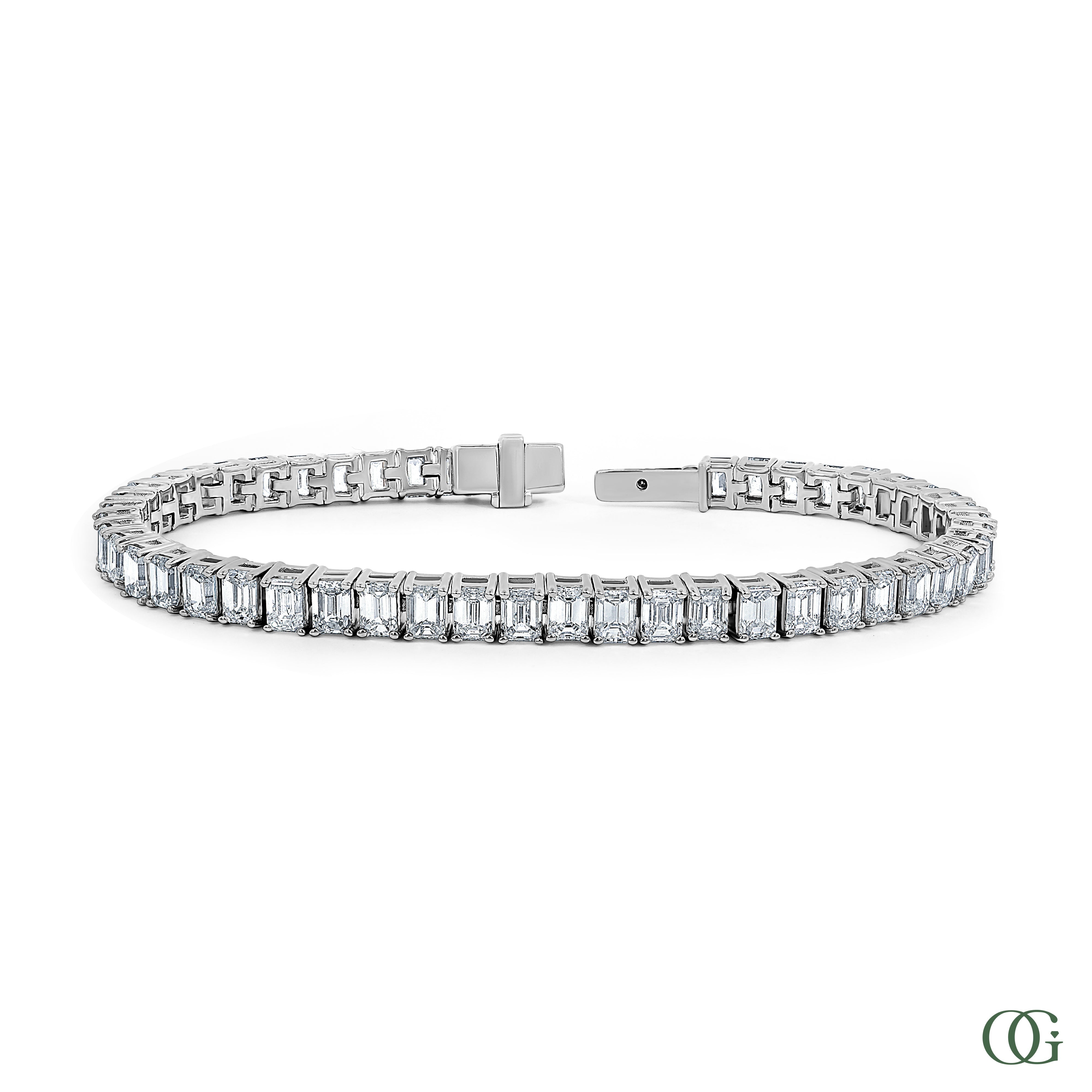 Sparkling Emerald Lab Grown Diamond Tennis Bracelet (13 CTW)